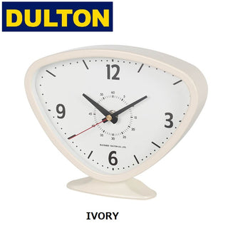 DULTON ( ダルトン ) RAINARD CLOCK IVORY | レイナード クロック | 時計 | 置き時計 | アイボリー | スチール | インテリア | 三角型 | スイープムーブメント | K925-1257IV | だるとん