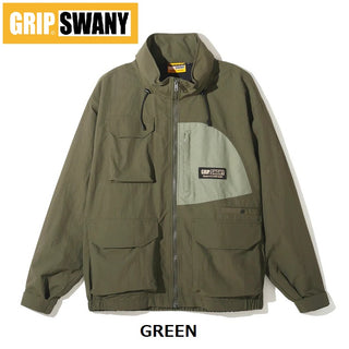 GRIP SWANY ( グリップスワニー ) 【 GSMJ-139 】 GS UTILITY JACKET | ジャケット | アウター | アウトドア | キャンプ | レジャー | 収納 | ポケット | 撥水 | ナイロン | メッシュ | ぐりっぷすわにー
