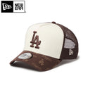 NEW ERA ( ニューエラ ) 9FORTY A-Frame トラッカー MLB Jacquard ロサンゼルス・ドジャース ブラウン | 帽子 | キャップ | サイズ調整 | ユニセックス | ジャカード | オシャレ | 日よけ | 14744915 | にゅーえら