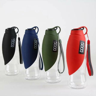 DOOG ( ドゥーグ ) 3in1 ドッグウォーターボトル 犬用給水ボトル 犬用マナーボトル 折りたたみ式犬用ボウル 携帯用犬用水筒 シリコン犬用ボトル 市販ペットボトル対応 トイレ処理 給水 お散歩 犬用品