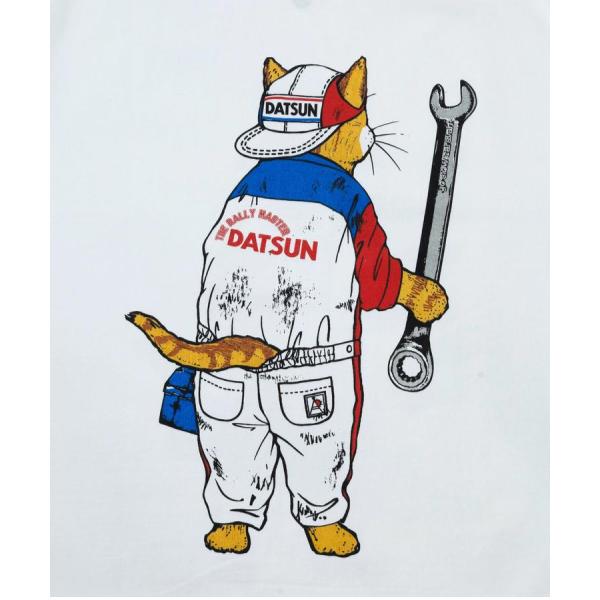 go slow caravan ( ゴースローキャラバン ) 【 NISSAN×go slow caravan 】 超ヘビーUSA/CRALLYメカニック猫ロングスリーブTEE | MENS | メンズ | トップス | ウェア | ロンT | 長袖 | Tシャツ | 綿100％ | 351951 | ごーすろーきゃらばん