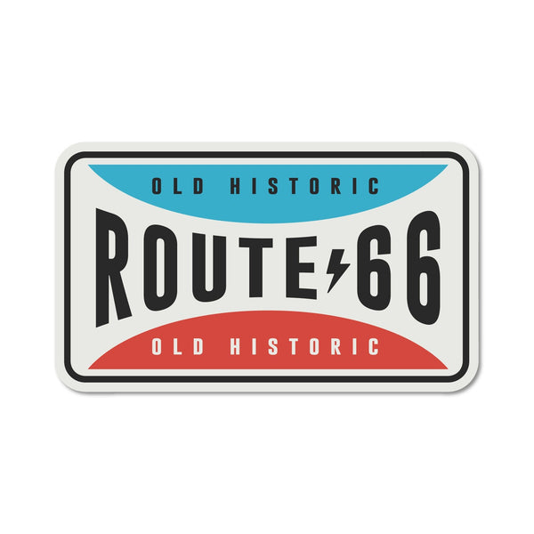 STICKER PACK ( ステッカーパック ) ルート66 オールドプレート | ステッカー | すてっかー | 車 | ハードケース | 収納ボックス | ハードボックス | 貼る | SPL01154 | すてっかーぱっく