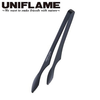 UNIFLAME ( ユニフレーム ) ユニセラトング フッ素 | トング | BBQ | アウトドア | キャンプ | 衛生的 | 掴みやすい | 軽い | 料理 | 調理 | 615270 | ゆにふれーむ | 黒色 | 高級感