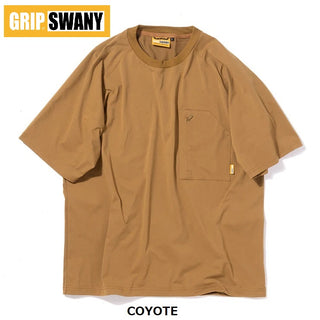 GRIP SWANY ( グリップスワニ－ ) 【 GSMCT0005 】 GS AIRFLOW TEE | シャツ | 半袖シャツ | 半袖 | アウトドア | キャンプ | シンプル | Tシャツ | 速乾 | 伸縮 | ドローコード | ポケット | ぐりっぷすわにー | 夏服