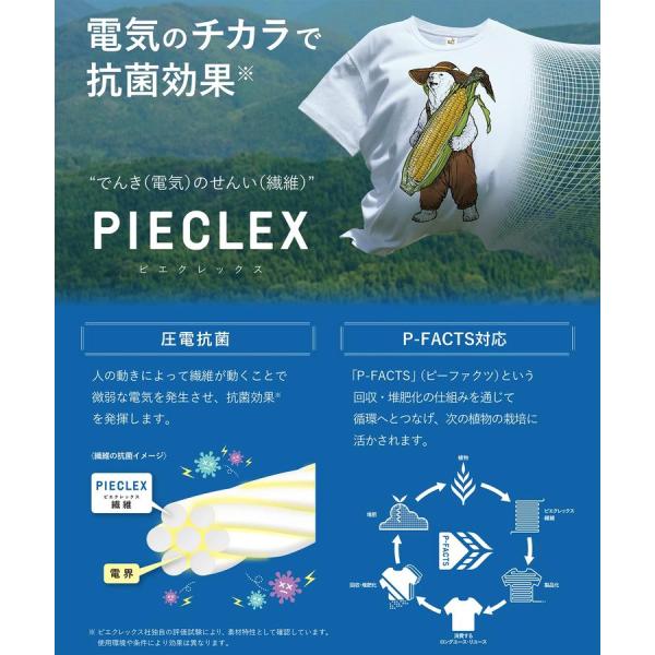 go slow caravan ( ゴースローキャラバン ) PIECLEX とうもろこし刺繍 TEE | MENS | メンズ | 半袖 | Tシャツ | とうもろこし | シンプル | 抗菌 | アウトドア | キャンプ | レジャー | お出かけ | オシャレ | 夏服 | ごーすろーきゃらばん | 369302