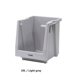 THOR ( ソー ) スタッキング シェルフコンテナー | 50L |  20L | 前開き式 | 収納棚 | 本体 | 棚 | 積み重ね | シンプル | 収納 | 自宅 | 整理整頓