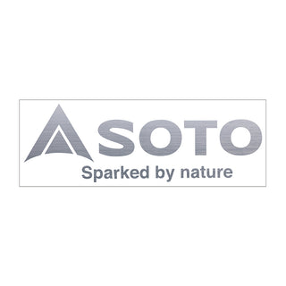 SOTO ( ソト ) SOTOステッカー ヘアライン | ステッカー | ST-SMHL | 耐久性 | ロゴ | カッティングステッカー | そと | ハードボックス | キャリーケース | 車 | 貼る