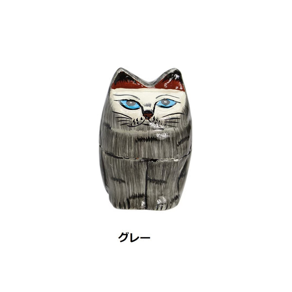 DETAIL ( ディテール ) Papier Mache Standing Cat パピエ マシェ スタンディング キャット | ハンドメイド | 猫モチーフ | 小物入れ | 3722C | インテリア | 可愛い | 猫 | ハンドメイド | でぃてーる