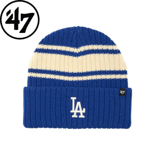 ’47 ( フォーティーセブン ) ’47 カフニット ロサンゼルス・ドジャース Harbor Stripe ロイヤルブルー | 帽子 | ニット帽 | 防寒 | 冬 | 青色 | 暖かい | アクリル | ニットキャップ | オシャレ | 14858313