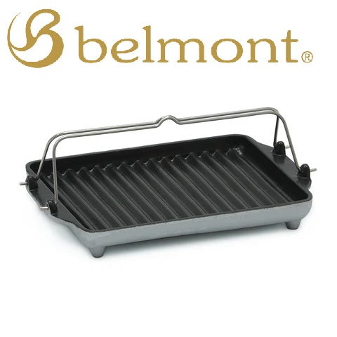 belmont ( ベルモント ) BM-141 グリルプレート黒舟 ( L ) ステンレス取っ手 | アウトドア | 鉄板 | キャンプ | 調理 | フッ素コーティング | 焦げ付きにくい | 料理 | べるもんと