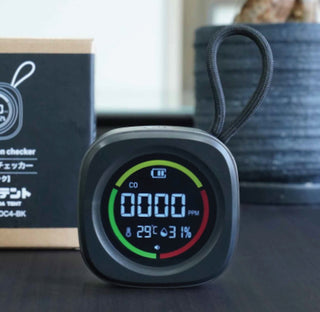 沢田テント 一酸化炭素チェッカー | アウトドア | キャンプ | 冬キャンプ | ストーブ | 簡単操作 | シンプル | 見やすい | 分かりやすい | シンプル | マグネット | カラビナ | 置き型 | 吊り下げ | SW-COC4-BK