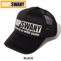 GRIP SWANY ( グリップスワニー ) 【 GSUA-160 】 BOX LOGO TRUCKER CAP | 帽子 | キャップ | 日よけ | アウトドア | キャンプ | サイズ調整 | レジャー | UVカット | 紫外線対策 | お出かけ | メッシュ | 涼しい | ぐりっぷすわにー