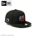 NEW ERA ( ニューエラ ) 59FIFTY HELLO KITTY リンゴ ブラック | 帽子 | キャップ | 日よけ | ユニセックス | キャンプ | アウトドア | ポリエステル | キティちゃん | ハローキティ | にゅーえら | 14348626
