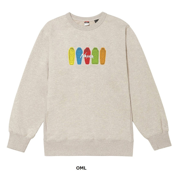 NANGA ( ナンガ ) ECO HYBRID SWEATSHIRT ( SB PT ) エコハイブリッド スウェットシャツ スリーピングバッグプリント | スウェットシャツ | シャツ | 長袖シャツ | 裏毛 | 長袖 | トップス | ウェア | アパレル