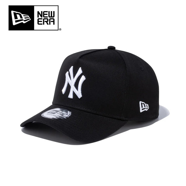 NEW ERA ( ニューエラ ) 9FORTY A-Frame ニューヨーク ・ ヤンキース ブラック × ホワイト | 帽子 | キャップ | 日よけ | ユニセックス | サイズ調整 | コットン | スナップバック | 定番 | 人気 | にゅーえら | 14525036