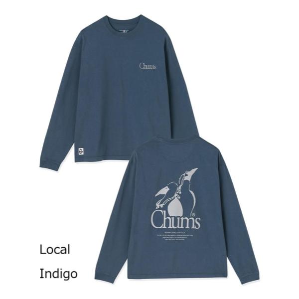 CHUMS ( チャムス ) ブービーバードツインズロングスリーブTシャツ 長袖 Tシャツ ロンT オーバーサイズ ゆったり おしゃれ メンズ レディース ユニセックス バックプリント アウトドア コットン 綿 CH01-2868