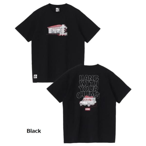 CHUMS ( チャムス ) ドライブインTシャツ | 半袖 | Tシャツ | 半袖Tシャツ | 夏 | アパレル | コットン100％ | プリントTシャツ | ウェア | CH01-2744 | お出かけ | オシャレ | アウトドア | キャンプ | レジャー | ちゃむす