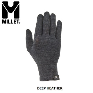 MILLET ( ミレー ) 【 ユニセックス 】 ウール インナーグローブ II | 防寒 | 手袋 | アウトドア | タッチパネル対応 | ウール100% | 滑り止め | お出かけ | レジャー | 冬 | 暖かい | MIV01922-N6561 | みれー