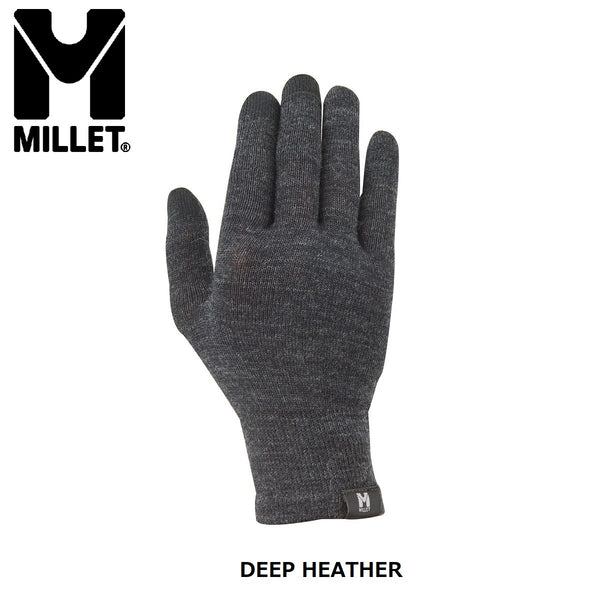 MILLET ( ミレー ) 【 ユニセックス 】 ウール インナーグローブ II | 防寒 | 手袋 | アウトドア | タッチパネル対応 | ウール100% | 滑り止め | お出かけ | レジャー | 冬 | 暖かい | MIV01922-N6561 | みれー