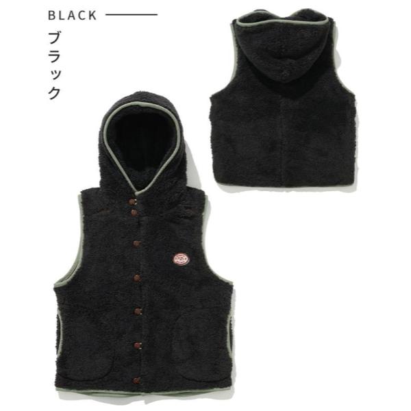 KRIFF MAYER ( クリフメイヤー ) シャギーボアボタンフードベスト | ベスト | LADYS | レディース | W2514408 | 冬 | 暖かい | もこもこ | アウター | シャギーボア | フード付 | 可愛い | オシャレ | くりふめいやー | 防寒