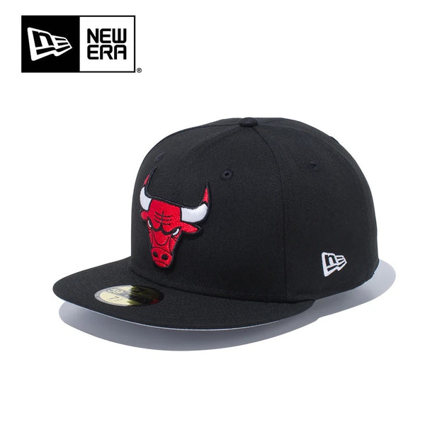 NEW ERA ( ニューエラ ) 59FIFTY シカゴ ・ ブルズ ブラック × チームカラー | 帽子 | キャップ | 日よけ | お出かけ | 14525228 | ユニセックス | 定番 | アウトドア | キャンプ | ポリエステル | コットン