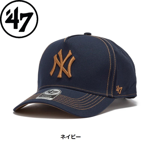 '47 ( フォーティーセブン ) '47 エムブイピー ニューヨーク・ヤンキース Contrast Stitch | ボーン | チャコール | ネイビー | 帽子 | キャップ | オシャレ | ステッチワーク | シンプル | アウトドア | レジャー | キャンプ | お出かけ | 14751363 | 14858410 | 14858411