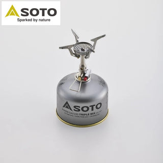 SOTO ( ソト ) アミカス シングルバーナー ガスバーナー OD缶 ストーブ コンパクト 軽量 登山 キャンプ ソロキャンプ アウトドア 圧電点火 収納ケース付き SOD-320