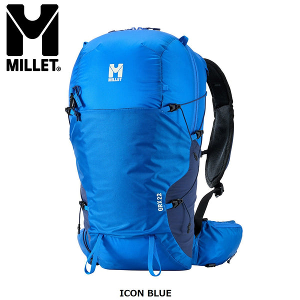 MILLET ( ミレー ) GRX 22 | リュックサック | バックパック | 大きめ | 登山 | ハイキング | 軽い | 軽量 | バッグ | 高重心 | 通気性 | フィット感 | トレッキング | トレッキングリュック | MIS01303-N0247 | MIS01303-N3170 | みれー
