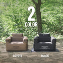 【新商品】WAQ ( ワック ) AIR SOFA+専用グランドシートセット | シングル | エアソファー | シングルチェア | エアソファ | 1人掛け | 電動ポンプ付 | アウトドア | キャンプ | 持ち運び | 簡単設営 | わっく