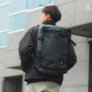 DOD ( ディーオーディー ) ハコピタイト リュックサック バックパック デイパック シンプル PC収納 35L 箱型 撥水 大容量 アウトドア キャンプ 旅行 通勤 通学 レジャー BA138-BK