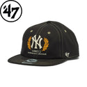 '47 ( フォーティーセブン ) '47 キャプテン RL ニューヨーク・ヤンキース SOUVENIR ブラック | 帽子 | キャップ | オシャレ | サイズ調整 | お出かけ | 14920584 | フラットバイザー | コットン | ユニセックス | ふぉーてぃーせぶん
