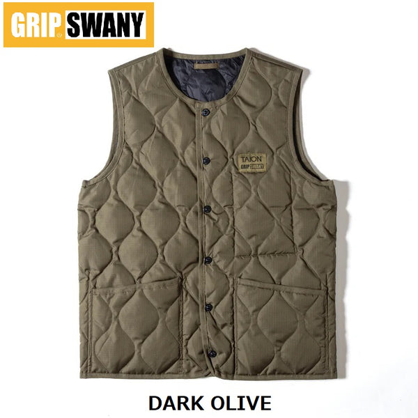 GRIP SWANY ( グリップスワニー ) 【 TAION-GRIPSWANY-VT01 】 TAION X GRIP SWANY DOWN VEST | ベスト | ウェア | ダウンベスト | リバーシブル | 防寒 | 暖かい | 軽い | ぐりっぷすわにー | アウトドア | レジャー | キャンプ