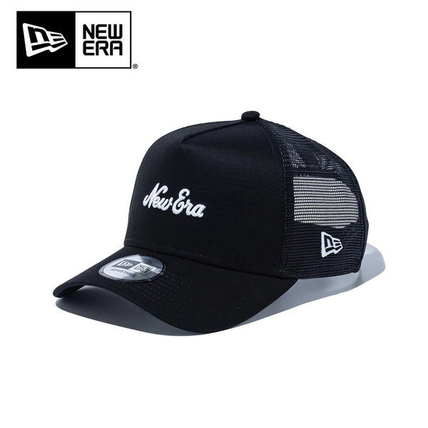 NEW ERA ( ニューエラ ) 9FORTY A-Frame トラッカー オールドロゴ ブラック × ホワイト | 帽子 | キャップ | にゅーえら | 日よけ | 14524994 | ユニセックス | スナップバック | メッシュ | 定番
