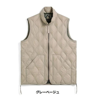 TAION ( タイオン ) ミリタリー ハイネックWジップ ダウンベスト-ソフトシェル | 首まで暖かい | 防寒 | 冬 | ウェア | ベスト | アウトドア | シンプル | レジャー | キャンプ | TAION-002ALSZML-1 | カジュアル | たいおん | ダウン | 軽い | 軽量