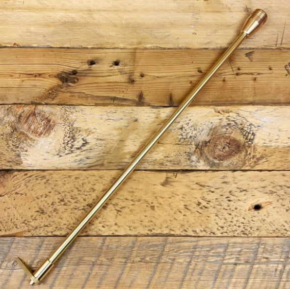 【 SALE 】 野良道具製作所 野良ブラスター真鍮 「 一文字鳶付 」 鳶 ( フック ) 付き火吹き棒 | アウトドア | キャンプ | 火吹き棒 | かっこいい | 真鍮 | 焚き火