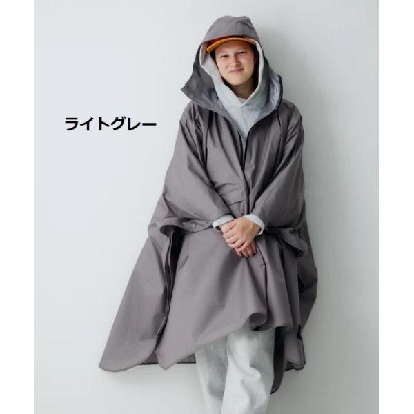 KiU ( キウ ) レインポンチョ 2ND K405 | ポンチョ | 雨具 | 合羽 | カッパ | 通勤 | 通学 | オシャレ | 防水 | 撥水 | リフレクター | 止水ファスナー | シームテープ | 収納袋付 | ユニセックス | 大雨