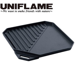 UNIFLAME ( ユニフレーム ) ユニ鉄 | アウトドア | キャンプ | 鉄板 | ミニ鉄板 | 料理 | 鋳鉄 | 日本製 | グリル鉄板 | 665725 | ゆにふれーむ