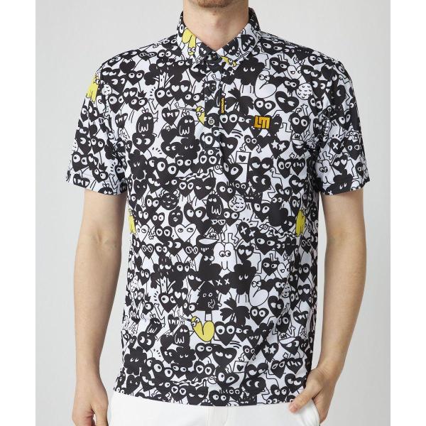 LOUDMOUTH ( ラウドマウス ) メンズ プレミアムカノコ 柄半袖シャツ シャツ | 半袖 | 半袖シャツ | ゴルフ | ウェア | 吸汗速乾 | UV | 接触冷感 | ポリエステル | 765601