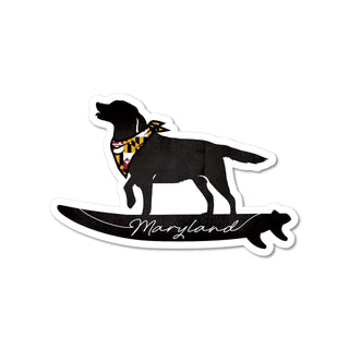 STICKER PACK ( ステッカーパック ) メリーランドサーフドッグ | 犬 | イヌ | アウトドア | キャンプ | 車 | ステッカー | SPL06483 | すてっかー | すてっかーぱっく | 車 | キャリーバッグ | ハードケース | 貼る
