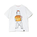go slow caravan ( ゴースローキャラバン )【 DOMDOM×GSC 】 手作り厚焼きたまごバーガークマTEE  | MENS | メンズ | コラボ | ドムドムハンバーガー | シャツ | 半袖 | Tシャツ | トップス | ウェア | 341961
