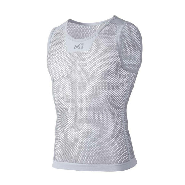 【 SALE 】 MILLET ( ミレー ) ドライナミック メッシュ ノースリーブ クルー LIGHT-GREY DRYNAMIC MESH メンズ アンダーウェア インナー スポーツ 登山 キャンプ レジャー アンダー みれー