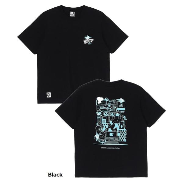 CHUMS ( チャムス ) チャムスイズファンTシャツ | トップス | Tシャツ | シャツ | バックプリント | プリント | 半袖 | 半袖シャツ | 夏服 | タイダイ染め | CH01-2522 | コットン | レトロポップ | アパレル