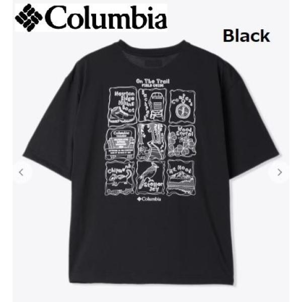 【 SALE 】Columbia ( コロンビア ) シダートレイルバックグラフィックTシャツ | シャツ | Tシャツ | 半袖 | ウェア | トップス | ポリエステル | 速乾 | スポーツ | アウトドア | レジャー | キャンプ | AE3185