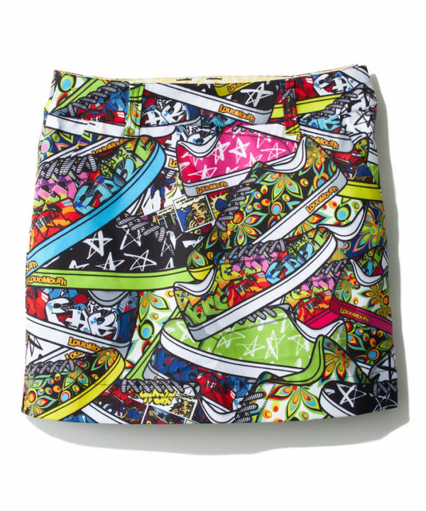 【 SALE 】 LOUDMOUTH ( ラウドマウス ) レディース ストレッチツイル 柄スカート | ゴルフ | スカート | 動きやすい | 764355 | 派手 | らうどまうす | 接触冷感 | 夏