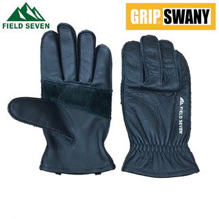 GRIP SWANY × FIELD SEVEN ( グリップスワニー × フィールドセブン) HERITAGE GLOVE グローブ 焚火 焚き火 グローブ 手袋 レザーグローブ 牛革 本革 アウトドア キャンプ バーベキュー BBQ バイク ワークグローブ 日本製 ガンカット G-1FS