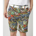 LOUDMOUTH ( ラウドマウス ) メンズ ECOベントメッシュ 柄ショートパンツ | ハーフパンツ | パンツ | ゴルフ | ウェア | ゴルフウェア | 派手 | 吸汗速乾 | UV | 接触冷感 | 遮熱 | ストレッチ | 765303