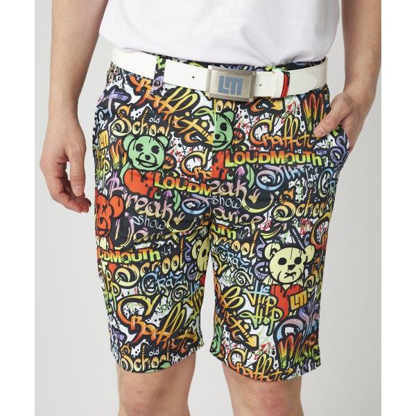 LOUDMOUTH ( ラウドマウス ) メンズ ECOベントメッシュ 柄ショートパンツ | ハーフパンツ | パンツ | ゴルフ | ウェア | ゴルフウェア | 派手 | 吸汗速乾 | UV | 接触冷感 | 遮熱 | ストレッチ | 765303