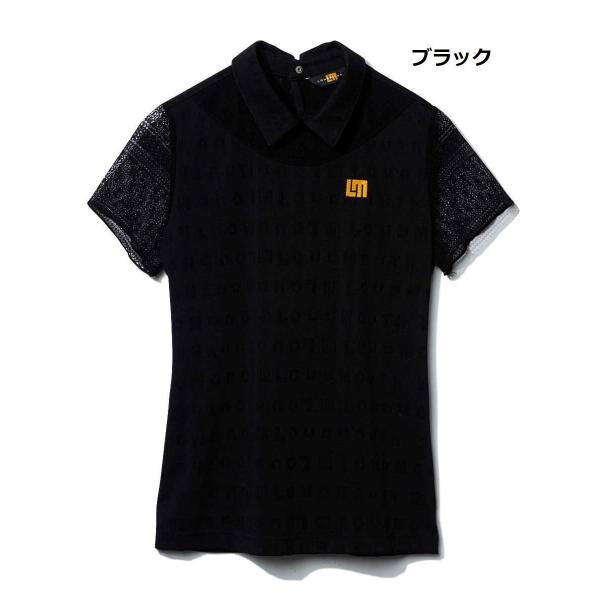 LOUDMOUTH ( ラウドマウス ) レディース ストレッチメッシュ 半袖モックネックシャツ | シャツ | 半袖 | ゴルフ | ウェア | 半袖シャツ | 吸汗速乾 | UV | 透け感 | オシャレ | 765654 | らうどまうす