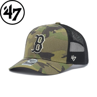 '47 ( フォーティーセブン ) '47 トラッカー ボストン・レッドソックス MLB CAMO ウッドランドカモ | 帽子 | キャップ | 日よけ | アウトドア | キャンプ | レジャー | サイズ調整 | 野球帽 | 14920291 | ふぉーてぃーせぶん