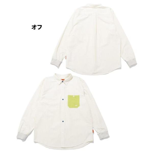 KRIFF MAYER ( クリフメイヤー ) 袖リブハッピーシャツ | MENS | 2536301 | 長袖シャツ | 長袖 | ウェア | メンズ | 春 | ストライプ | チェック | トップス | インナー | アウトドア | お出かけ | 胸ポケット | くりふめいやー | カジュアル